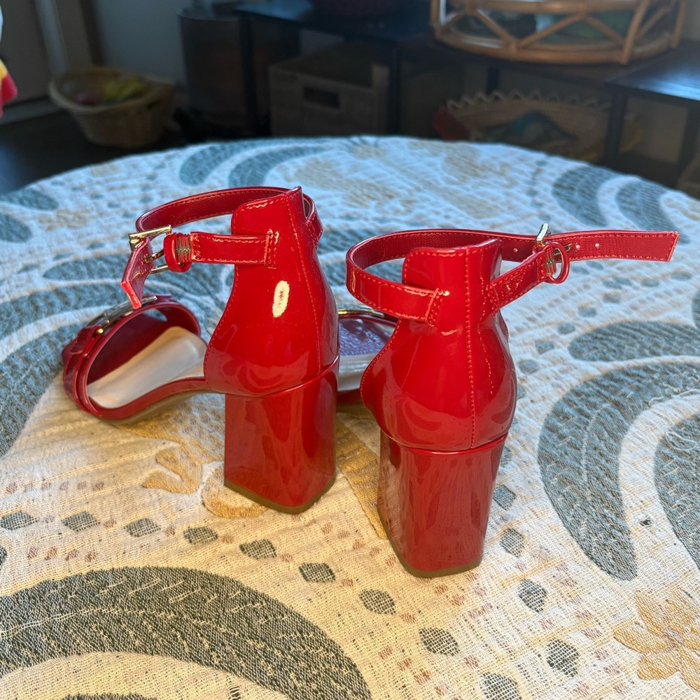 Guess Red Patent Leather Heels